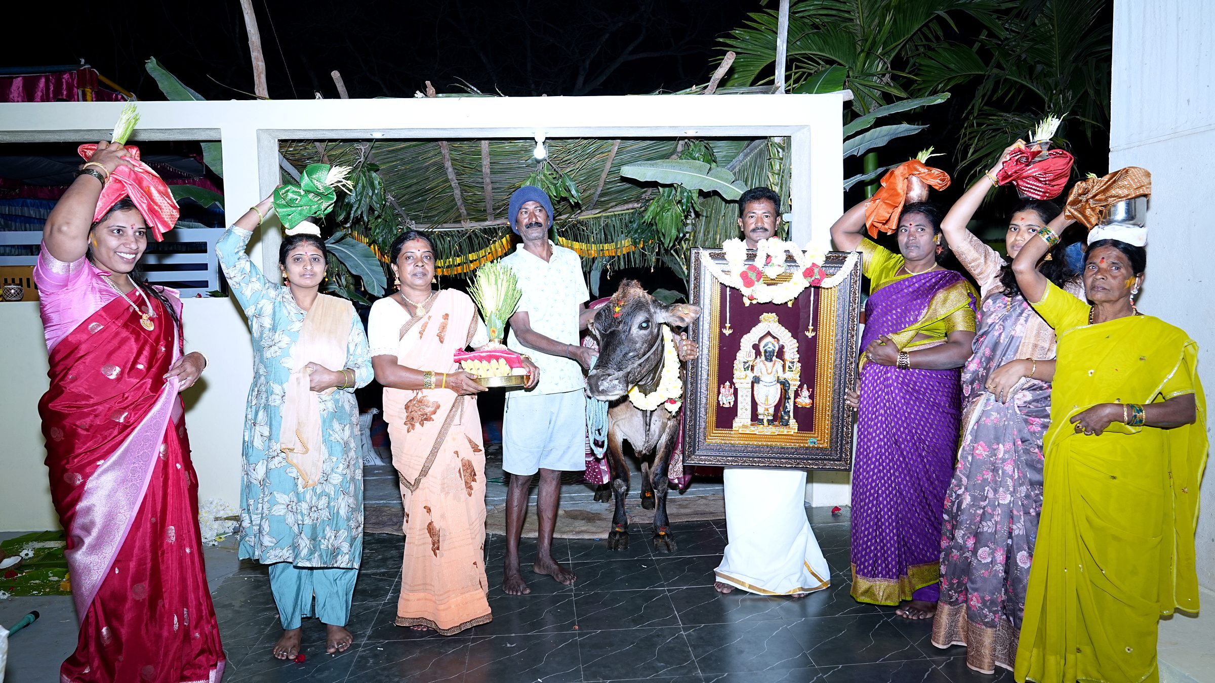 Gruhapravesha celebration with family in Bengaluru Rural by Lumeora Studios