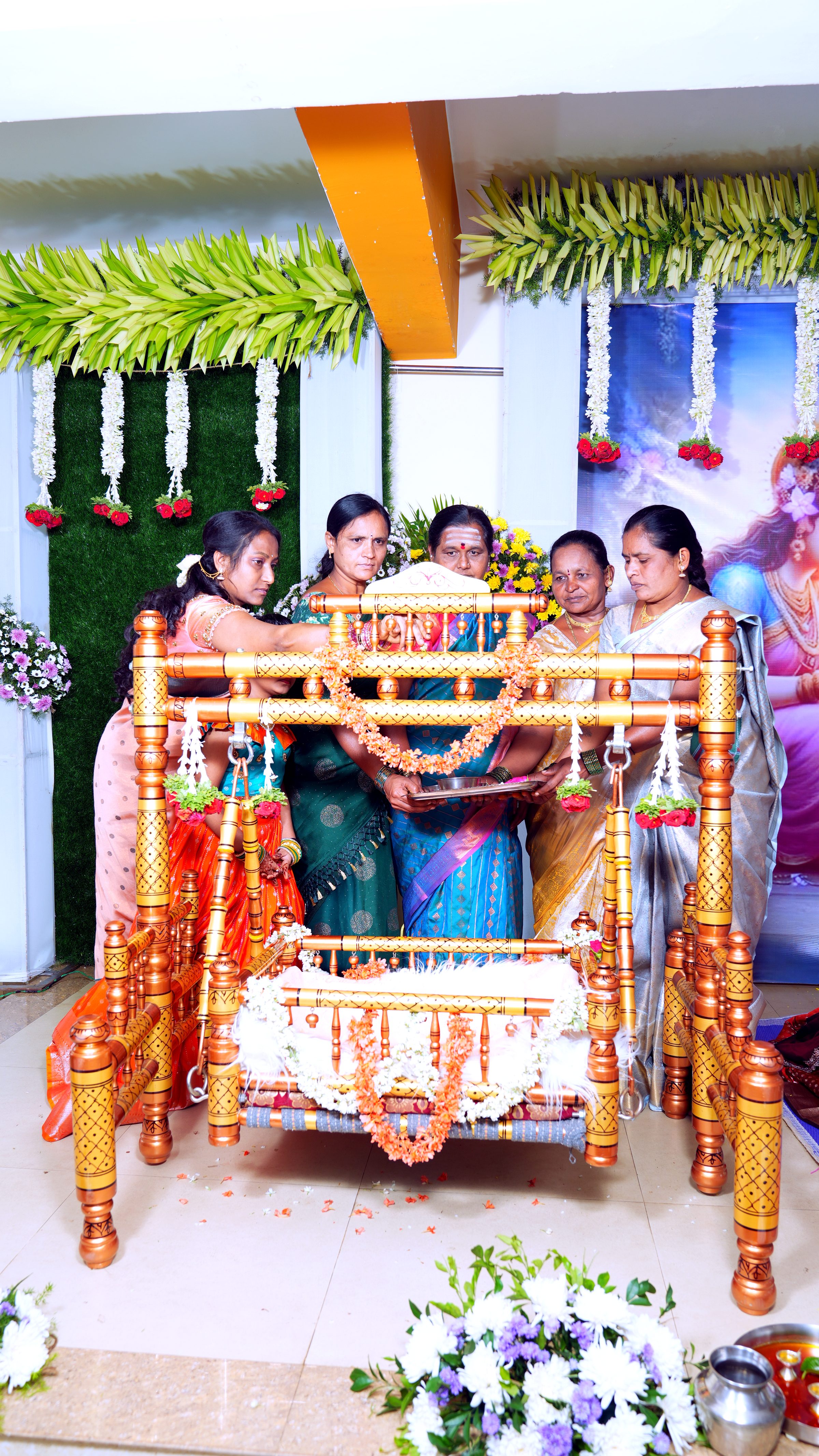 Naming ceremony in Bangalore photographed by Lumeora Studios